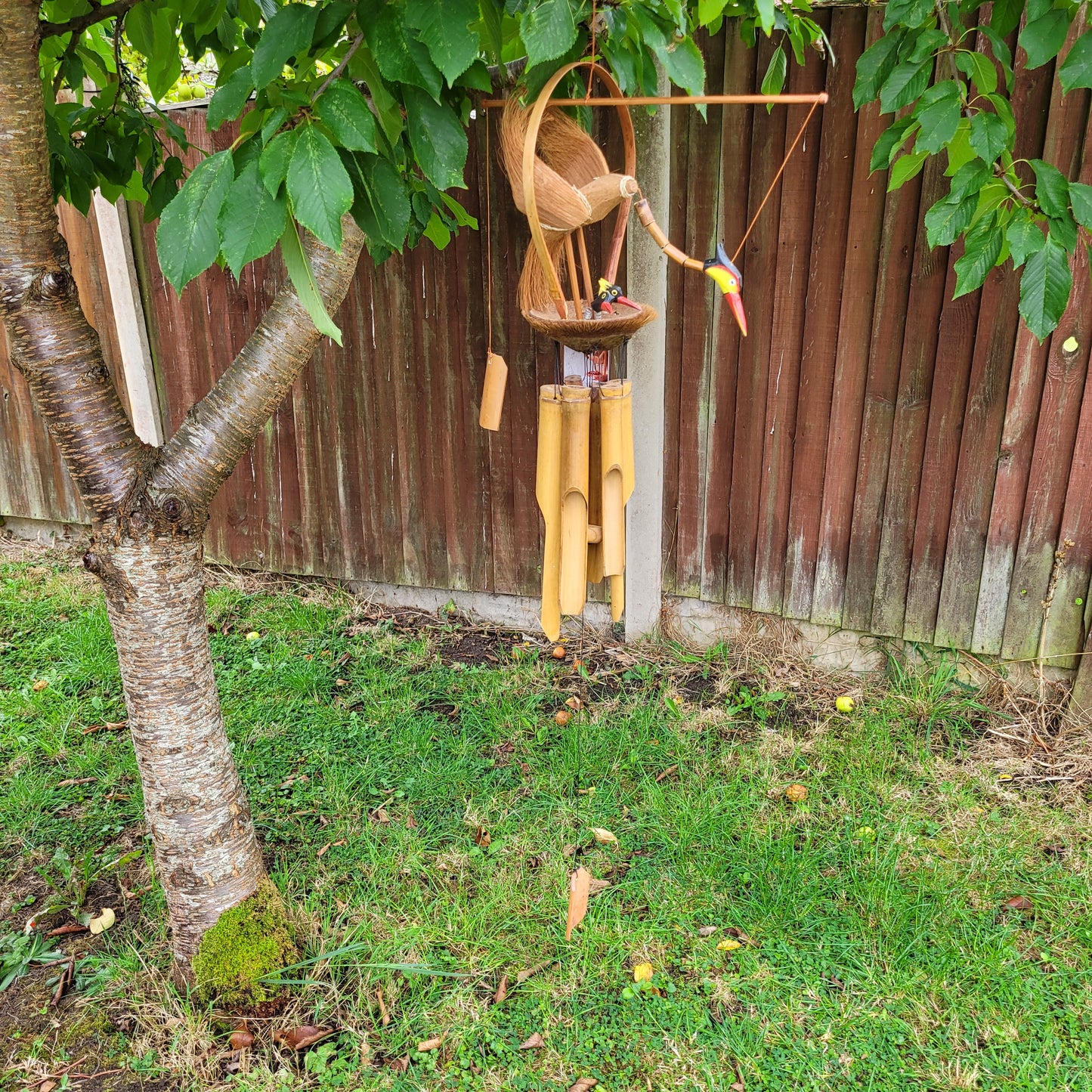 Bamboo Windchime - Natural finish - Mother & Chicks