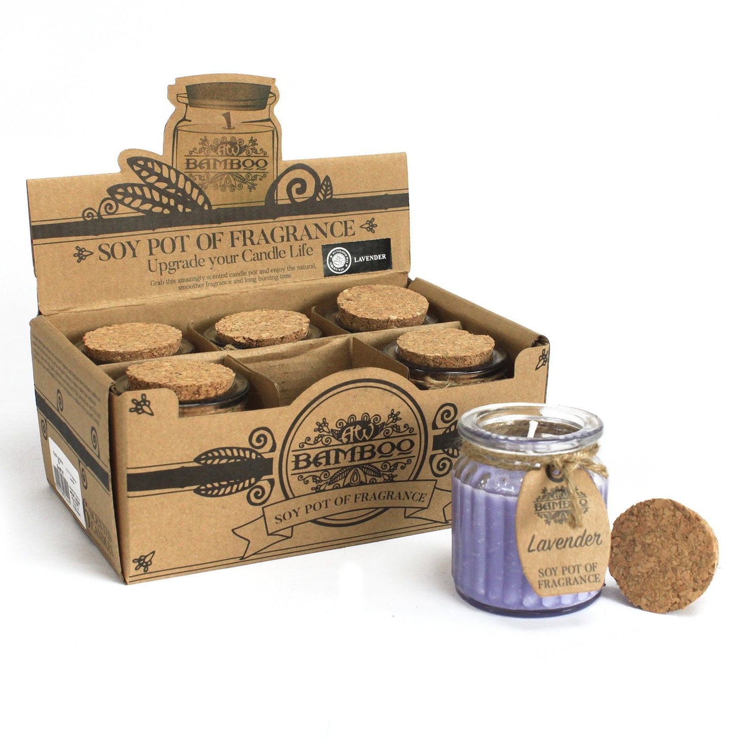 Lavender Soy Pot of Fragrance Candles x 2