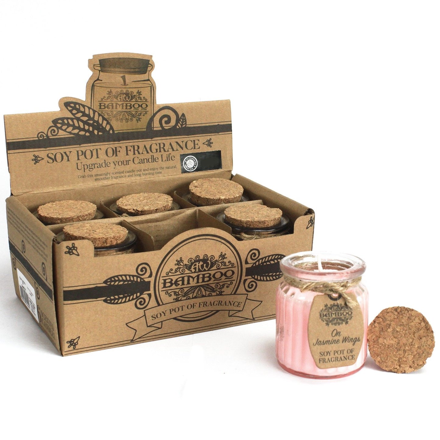 On Jasmine Wings Soy Pot of Fragrance Candles x 2