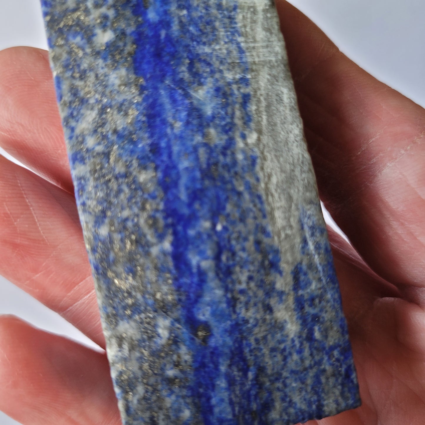 Lapis lazuli slightly polished