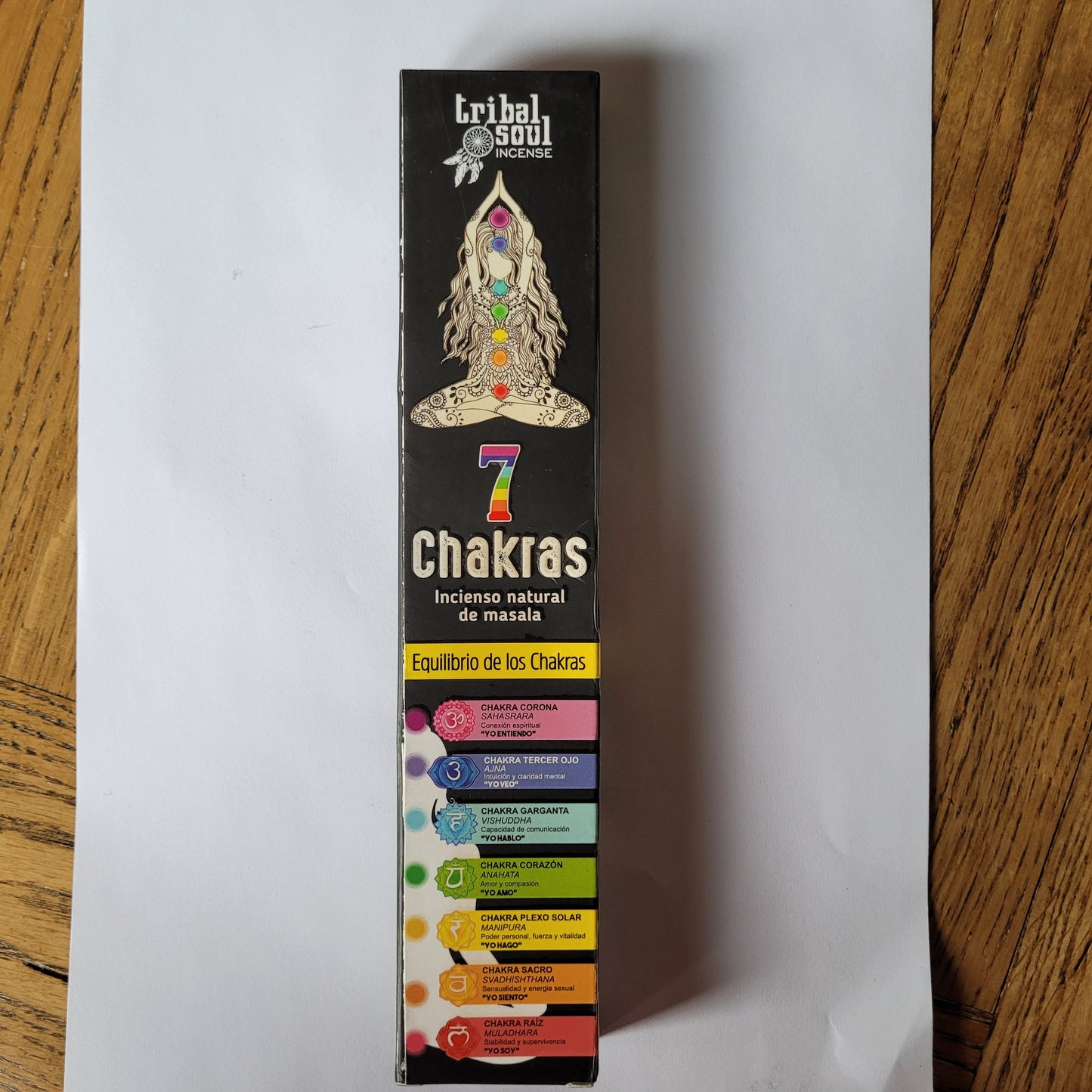 Tribal Soul Incense Sticks - 7 Chakras with Message Card