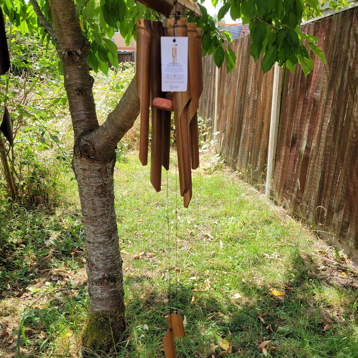 Bamboo Windchime - Natural finish - 6 Large Tubes