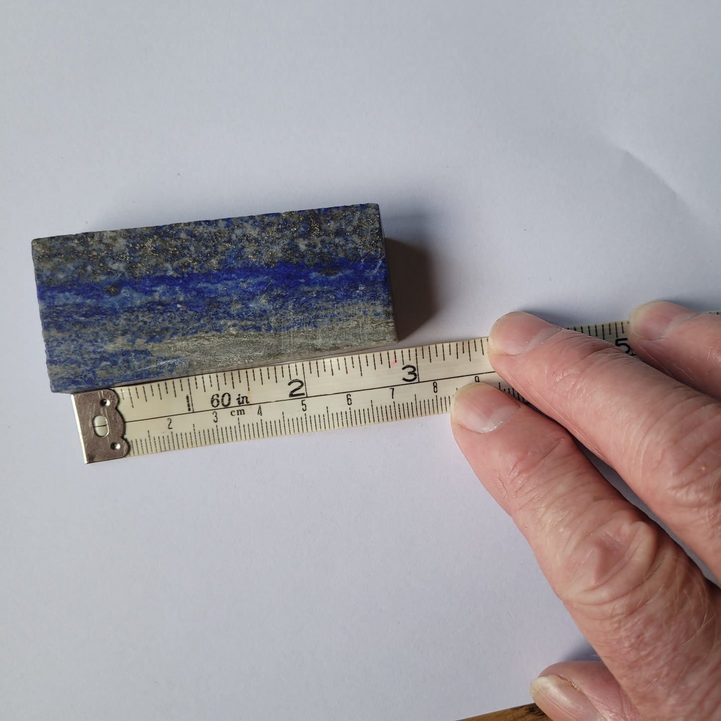 Lapis lazuli slightly polished