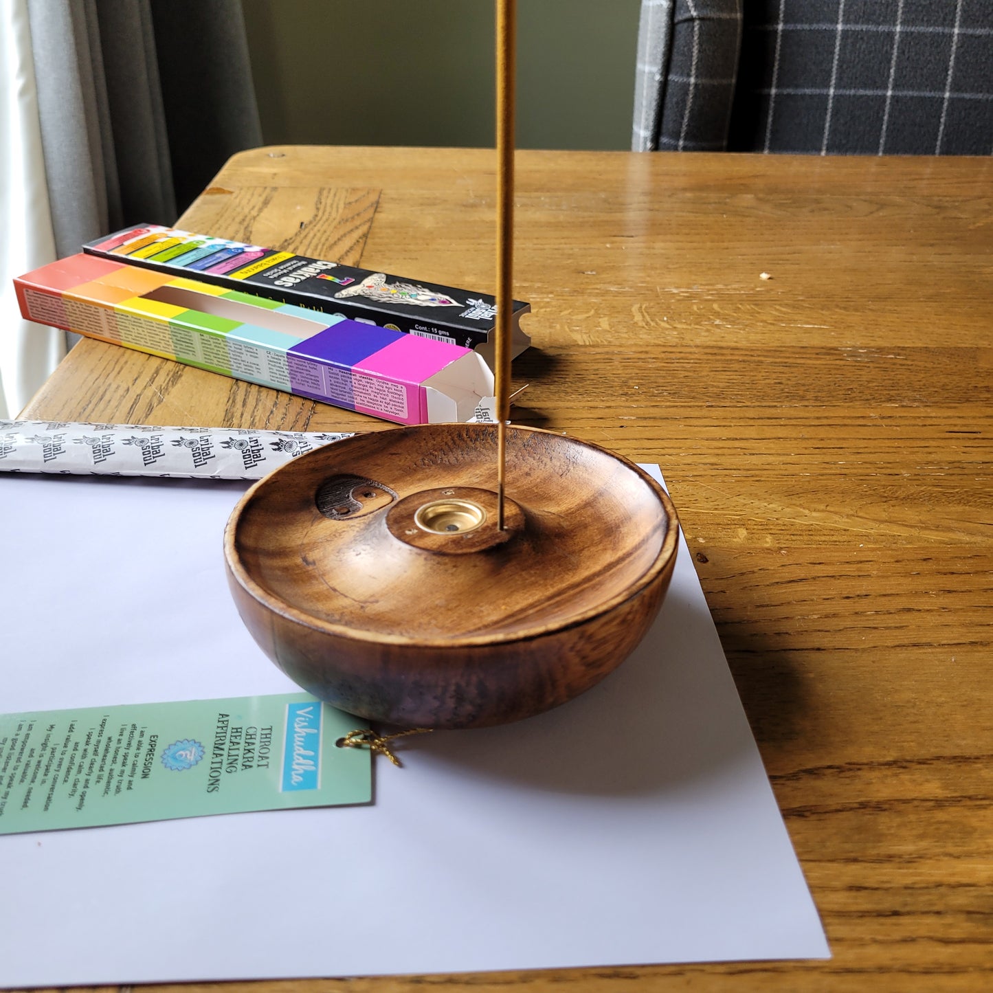 7 chakra incense and burner