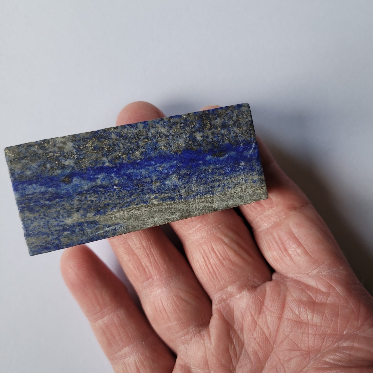 Lapis lazuli slightly polished