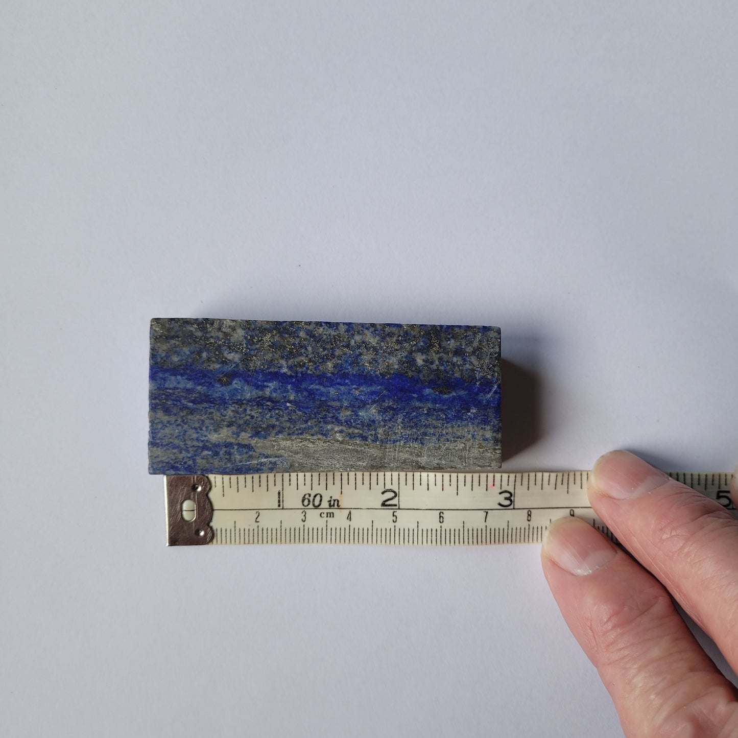 Lapis lazuli slightly polished